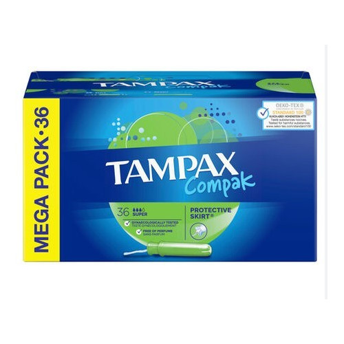 Tampax Compak Súper (36 Uds.)