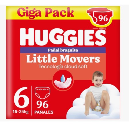 Giga pack pants Little Movers talla 6 (48x2) 96...