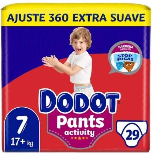 Pañales Pants Dodot Activity Talla 7 (+ 17kg) 29 uds.