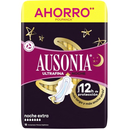 Compresas ultrafina noche extra (18uds). Ausonia