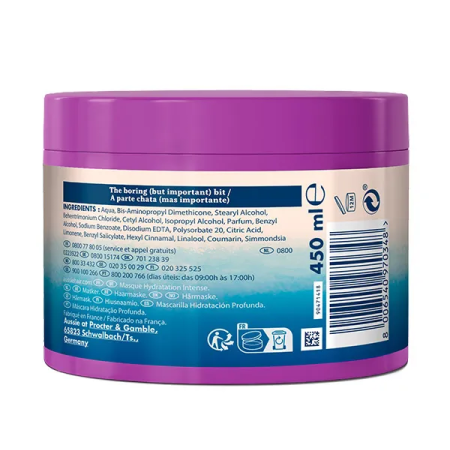 Mascarilla para el pelo Deep hydration 450 ml....