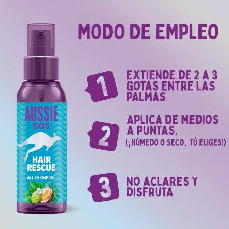 SOS Aceite hair rescue 100 ml. Aussie