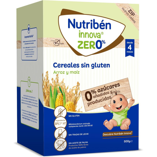 Papilla Innova zero 0%, 5 cereales (600 g). Nutribén