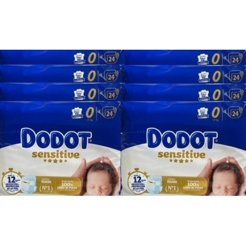 Pañales Dodot Sensitive Talla 0 (24 Uds).
