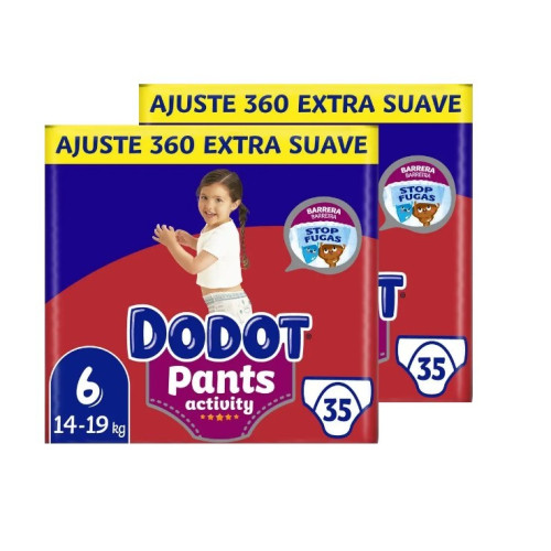 Pañales Pants Activity talla 6 ( 37uds). Dodot