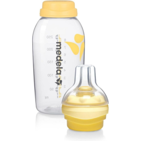 Biberón para leche materna tetina con calma. Medela