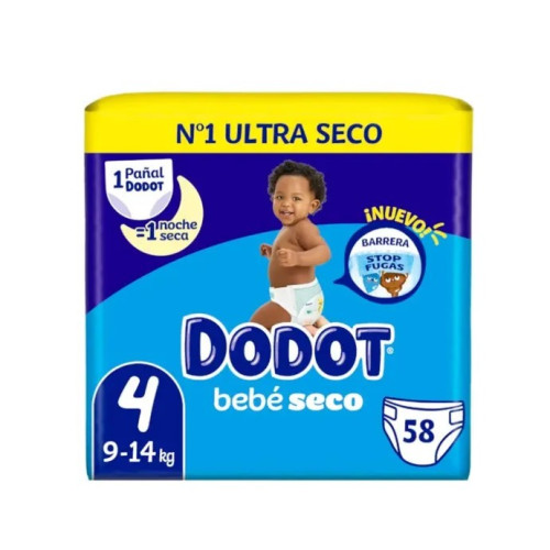 Pañales Dodot Talla 4 Bebé-Seco 【 OFERTA 】 116 Unidades