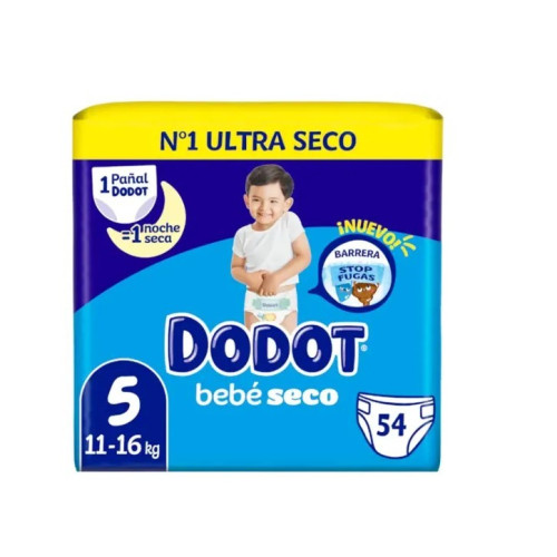 Pañales Dodot Talla 5 Bebé-Seco 【 OFERTA 】 108 Unidades