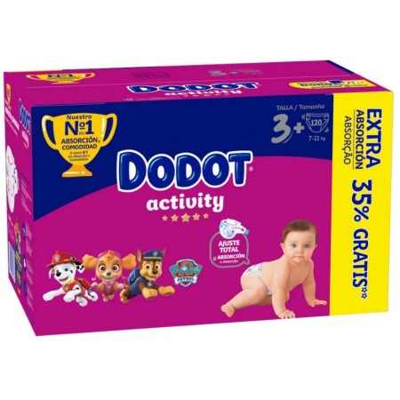 Dodot Box Activity Extra Talla 3+ (120 Uds.)
