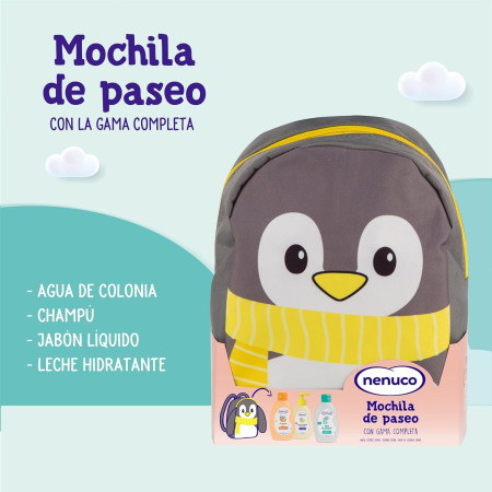Nenuco Mochila Pingüino | Set de Higiene Infantil