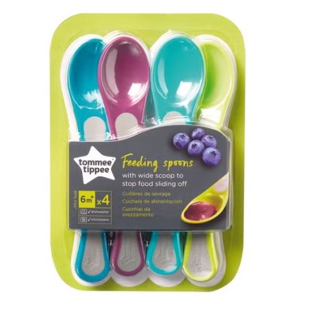 Pack de 4 Cucharas de alimentación +6m . Tommee...