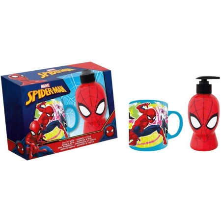 Spider-Man Estuche con Dosificador y Taza. Marvel