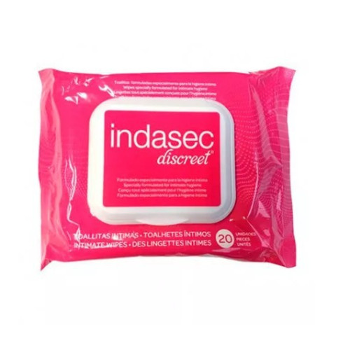 Toallitas íntimas (20uds). Indasec