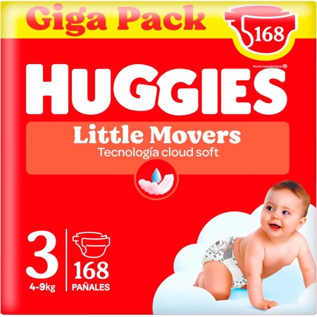 Pañales Huggies Little Movers Talla 3 (4-9 kg)