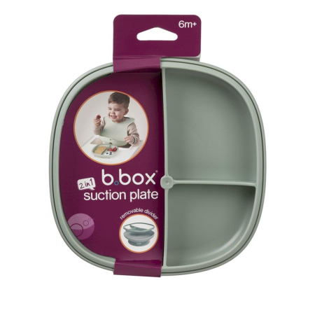 Plato 2 en 1 con Ventosa y Compartimentos Extraíbles – Bebés | B.Box