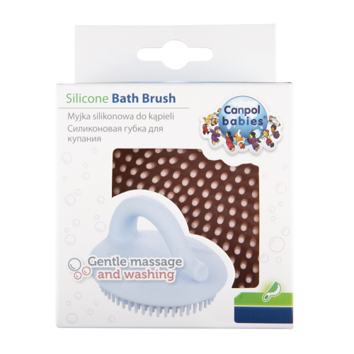 Cepillo de baño de silicona para bebés Canpol | Más Pañales