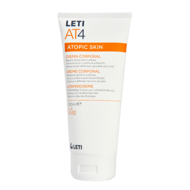 LETI AT4 Crema corporal 200 ml – Hidratación intensiva para piel atópica