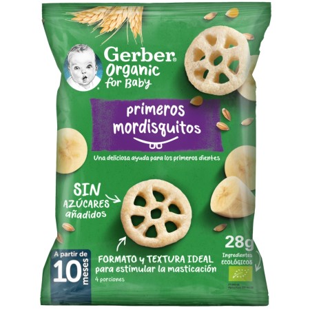 Snack primeros mordisquitos 28g. Gerber