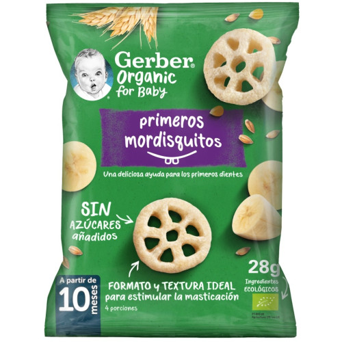 Snack primeros mordisquitos 28g. Gerber