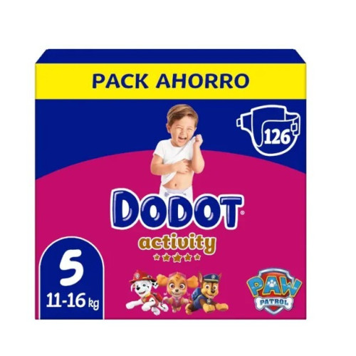 Dodot Activity Extra Talla 5 - Box 126 Unidades.