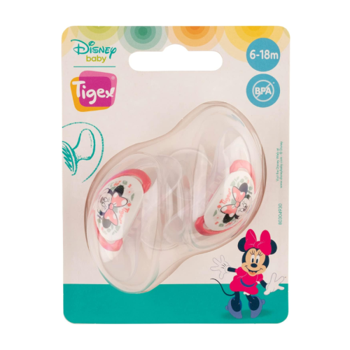Chupete Smart Silicona Tigex T2 6-18m Silicona MINNIE| Más Pañales