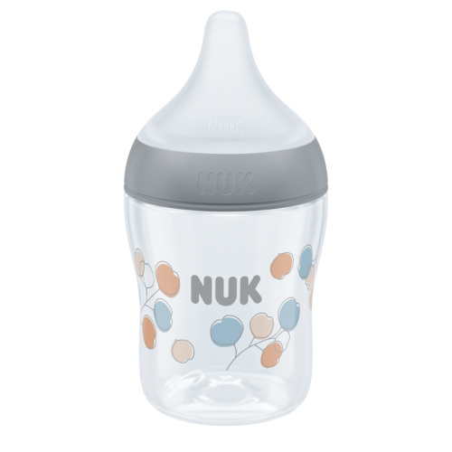 Biberón NUK Perfect Match Arcoíris Control Temp y Silicona | Más Pañales