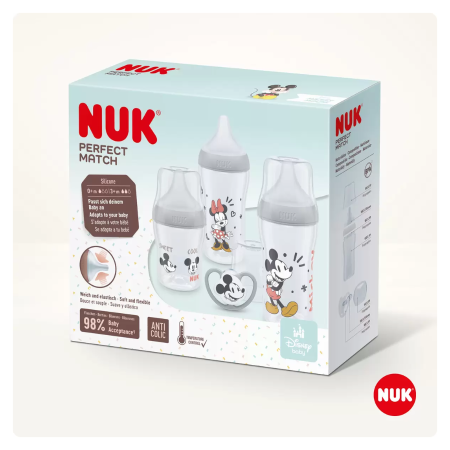 Set Biberones Disney Mickey 1x150ml + 2x260ml. NUK