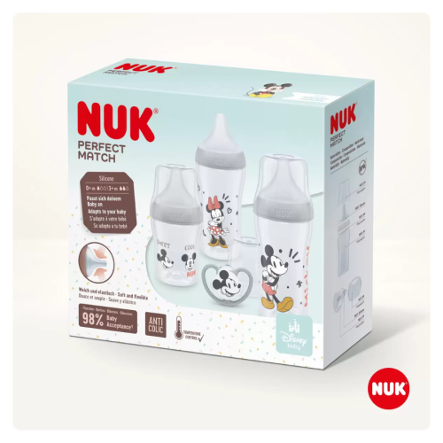 Set Biberones NUK Disney Mickey 1x150ml + 2x260ml | Más Pañales
