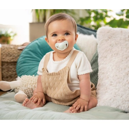 2 Chupetes Smart Planet Silicona Unisex. Tigex