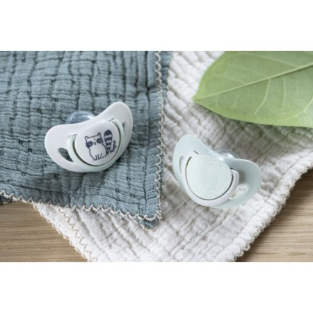 2 Chupetes Smart Planet Silicona Unisex. Tigex