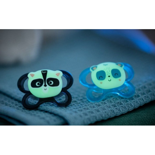 2 Chupetes Soft Touch Friends Noche Tigex| Más Pañales