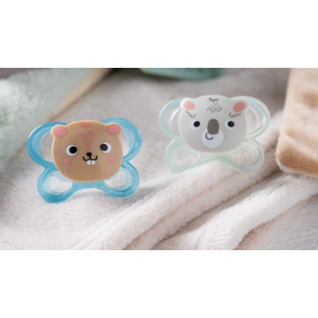 2 Chupetes Soft mini physio Friends T2 6-18m.Tigex