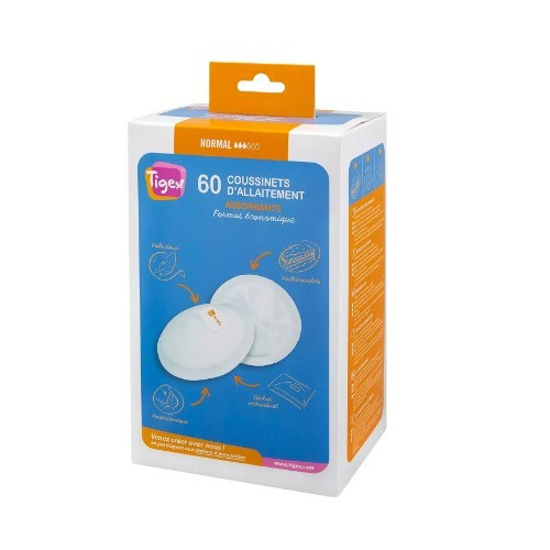 Discos Lactancia Materna Tigex (60 uds) | Más Pañales