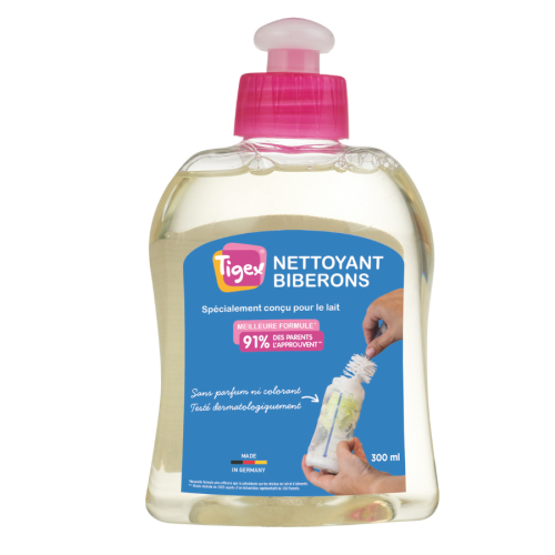 Líquido limpiador especial para biberones Tigex 300ml  |Más Pañales