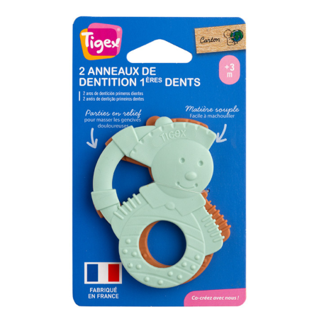 Anillo de Dentición Baby Mousse 3m+ Tigex