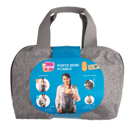 Portabebés 3 posiciones plegable y compacto. Tigex