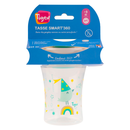 Vaso Smart 360º 250ml 9m+ de Tigex