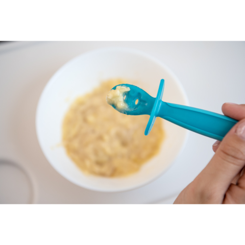 Set de Cubiertos de Aprendizaje Tigex 6m+ (Tenedor + Cuchara)| Más pañales