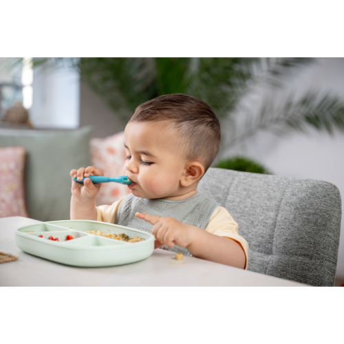 Set de Cubiertos de Aprendizaje Tigex 6m+ (Tenedor + Cuchara)| Más pañales