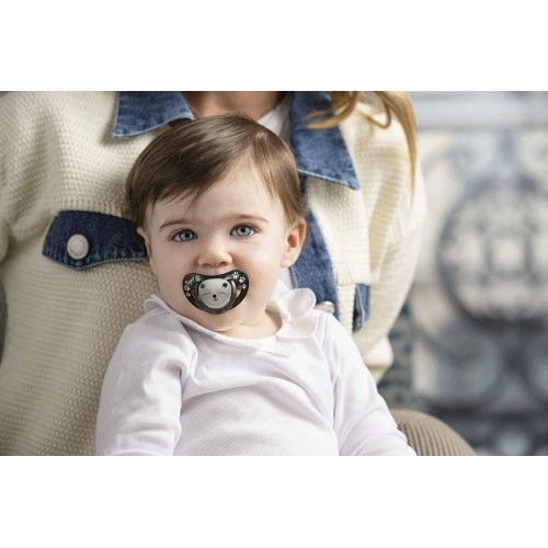 2 Chupetes Smart night physio Silicona. Tigex