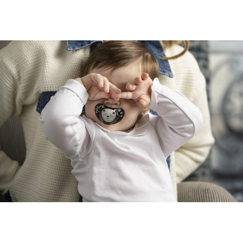 2 Chupetes Smart night physio Silicona. Tigex