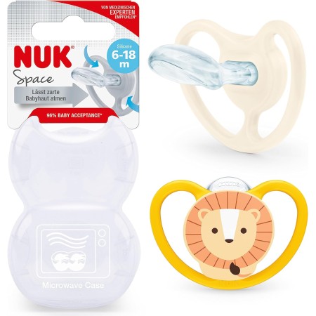 Chupetes SPACE Silicona T3 18-36m (2ud) NUK
