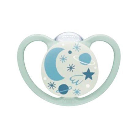 Chupete NUK Space Night Silicona 6-18m (1 ud). Nuk