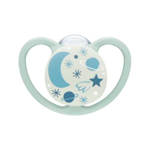 Chupete NUK Space Night Silicona 6-18m (1 ud). Nuk