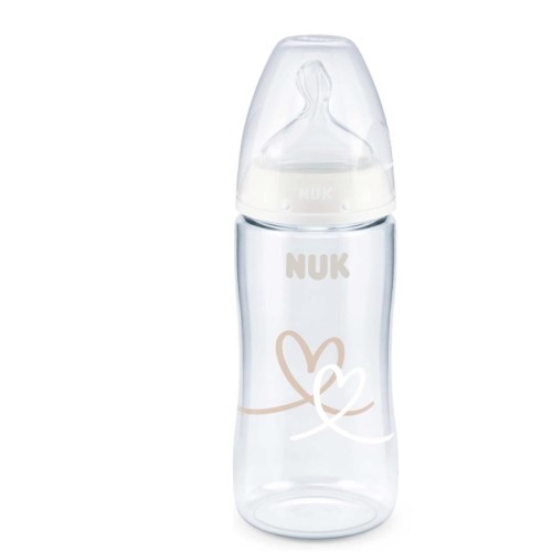 Biberón First Choice control temperatura, silicona T. Flow Control (6-18) 300ml.Nuk