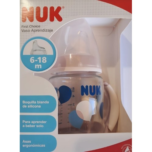 Vaso aprendizaje 6-18 meses Silicona T,M. Nuk