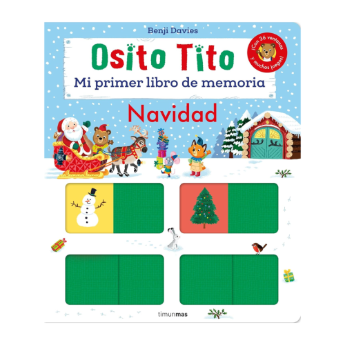 Libro Osito Tito de Navidad – Ideal para bebés | Más Pañales