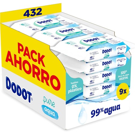 Toallitas Dodot Pure Aqua (9 paquetes de 48...