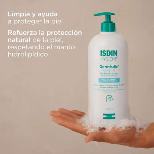 Germisdin Original 1000ml ISDIN – Gel sin jabón piel sensible | Más Pañales