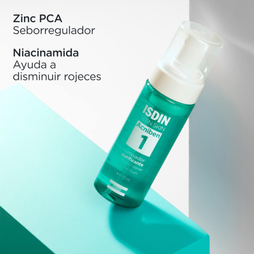 Acniben Limpiador Facial Espuma 150ml ISDIN | Más Pañales